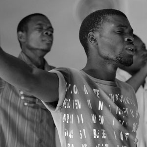 men dancing
